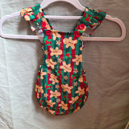 Baby playsuit - Gingerbread stripe