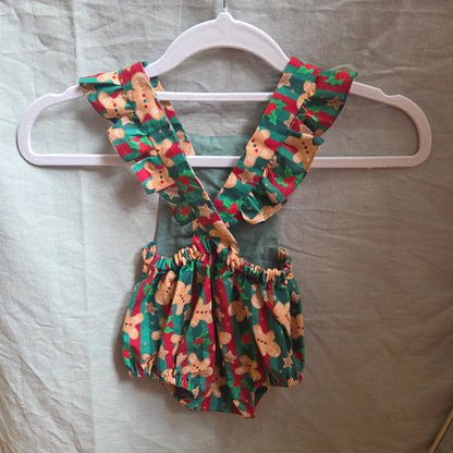 Baby playsuit - Gingerbread stripe