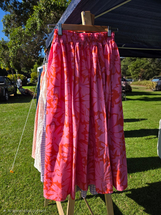 Pre-made: Cotton gathered skirt